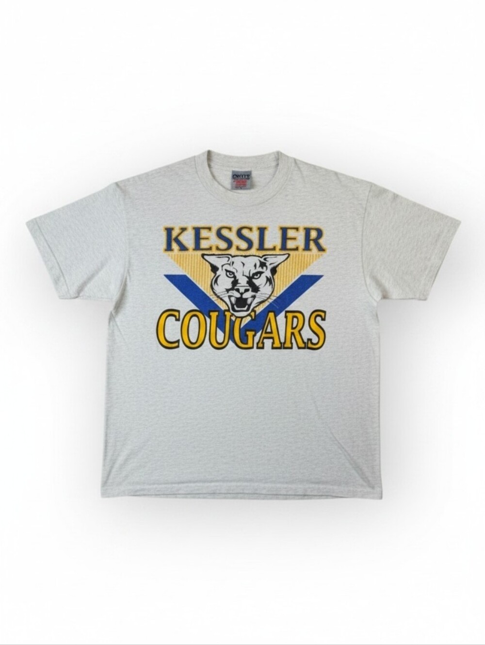 Vintage 90s Oneita Power-T Kessler Cougars Single Stitch T-Shirt Medium